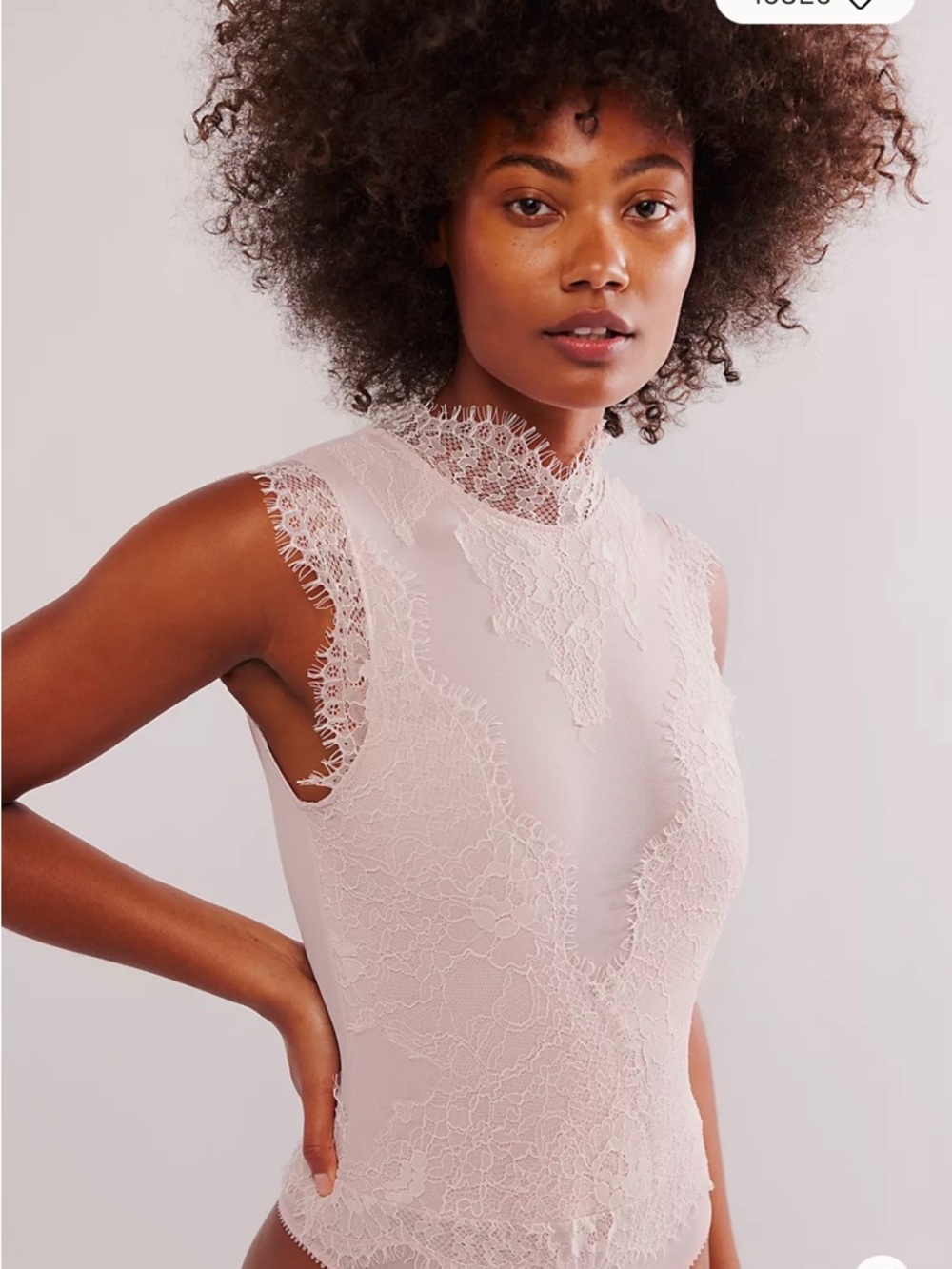 Sweet nothings (Lace High-Neck Sleeveless Bodysuit)